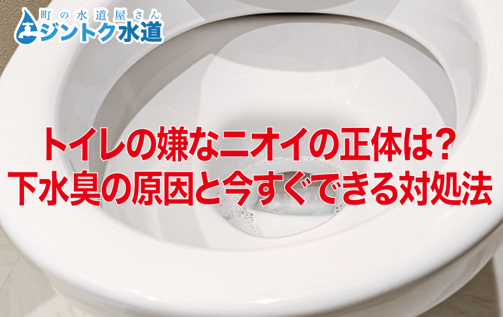 トイレの嫌なニオイの正体は？下水臭の原因と今すぐできる対処法