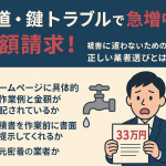 【注意喚起】水道・鍵トラブルで急増中の高額請求！被害に遭わないための正しい業者選びとは？｜ジントク水道