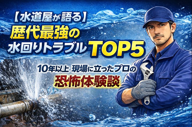 【水道屋が語る】歴代最強の水回りトラブルTOP5｜10年以上現場に立ったプロの恐怖体験談
