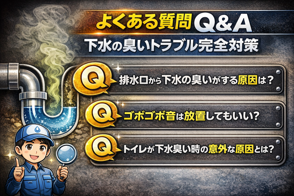 よくある質問Q&A｜下水の臭いトラブル完全対策