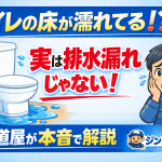 【水道屋が本音で解説】トイレの床が濡れている原因｜排水漏れではないケースがほとんど！
