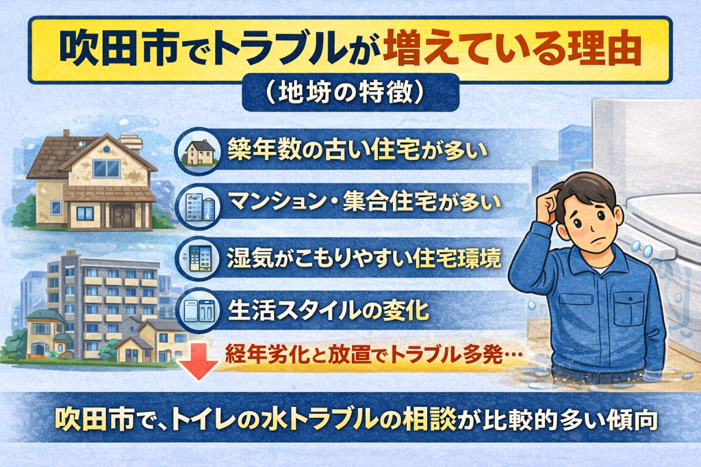 吹田市でトラブルが増えている理由（地域の特徴）